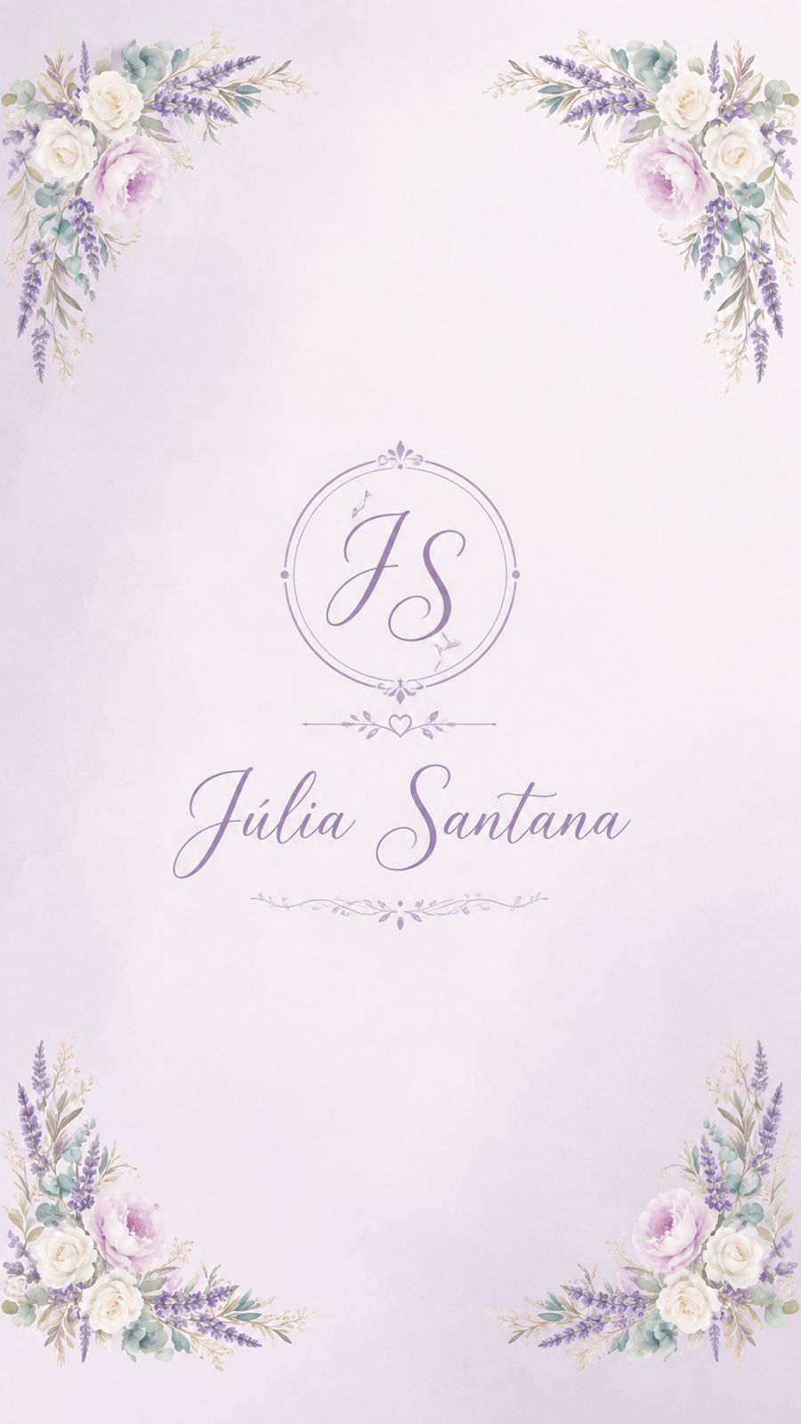 Capa mobile do convite Floral